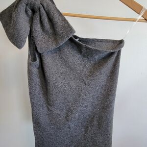 Autumn Cashmere Gray Tie Front Top